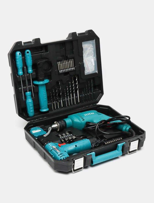 Набор инструментов с дрелью TOTAL THKTHR1192 | 12 В + 680 Вт