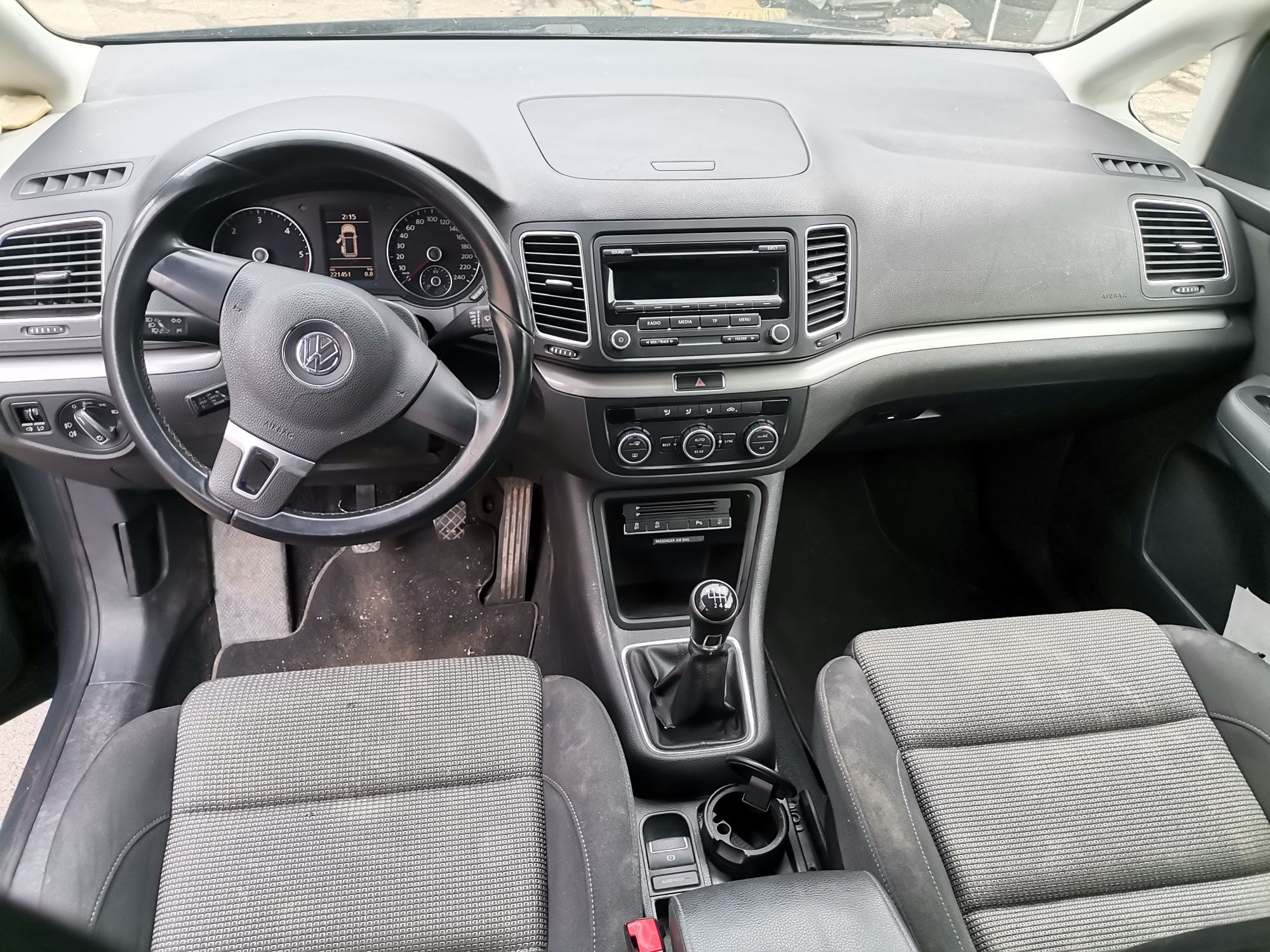 На части VW Sharan 2.0 TDI 140к.с 7N