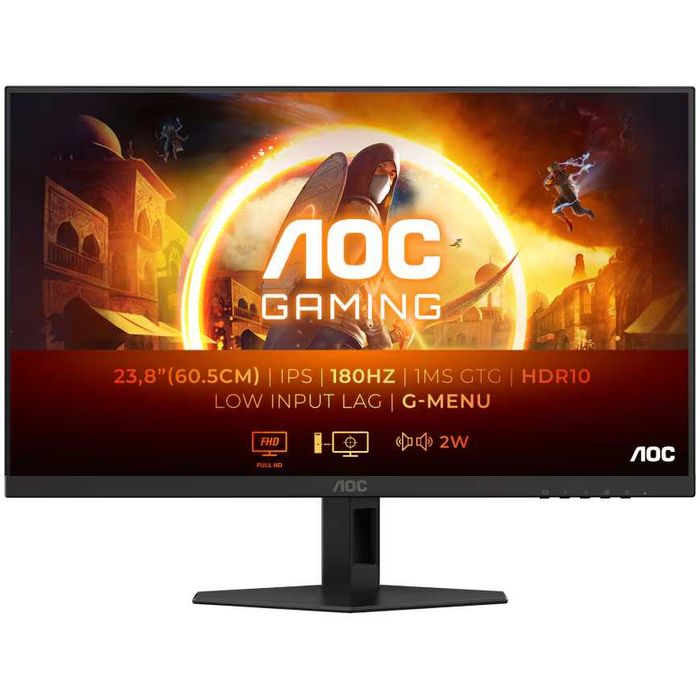 Monitor Gaming AOC, 23.8", IPS, FHD, 180Hz, 1ms, G-Sync, HDR10