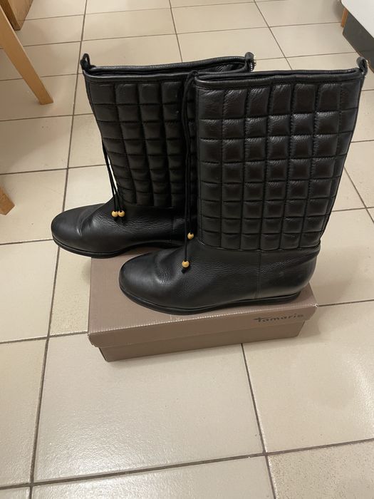 Черни ботуши - естествена кожа