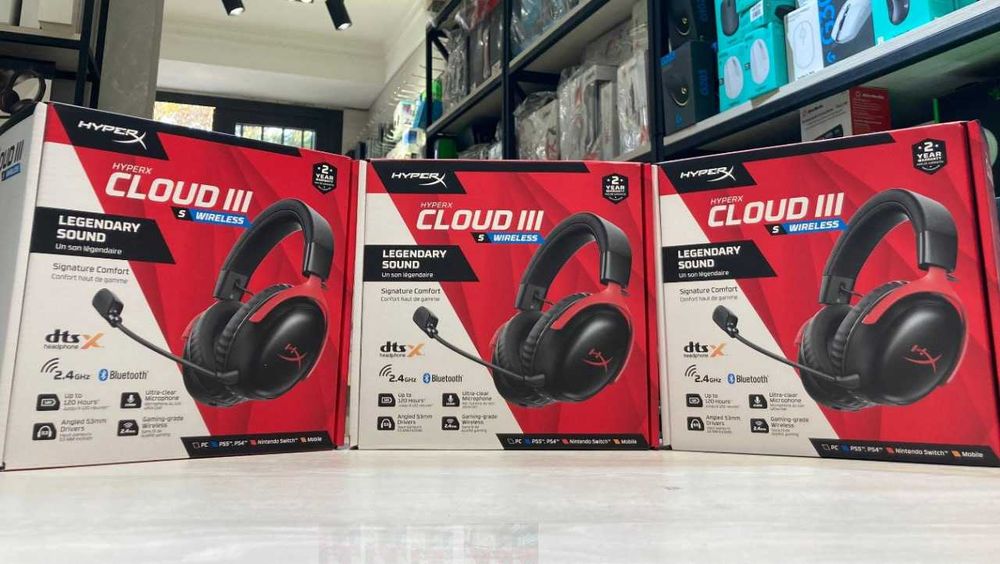 Наушники HyperX Cloud III Wireless (Black- Red)