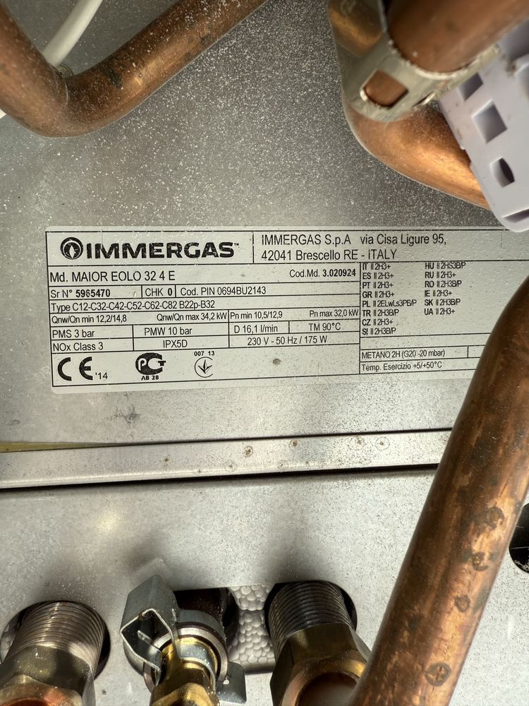 Vand centrala Immergas Maior Eolo 32kw cu tiraj fortat