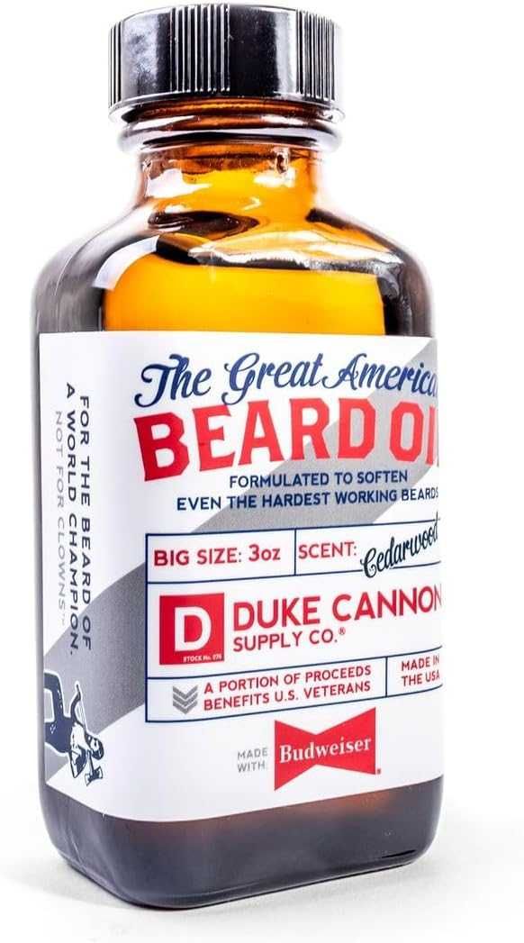 Ulei de Barbă Duke Cannon Cedarwood Scent Made with Budweiser