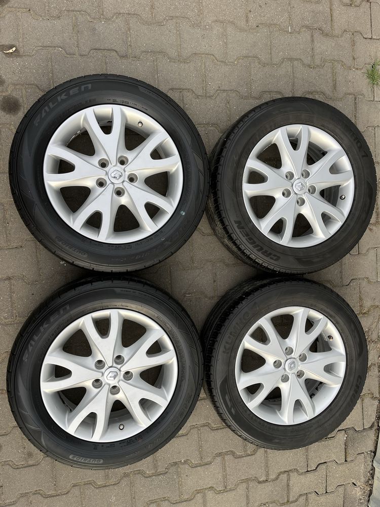 Jante aliaj 5x114.3mm, anvelope vara 225/60 R17 Renault Koleos, Nissan