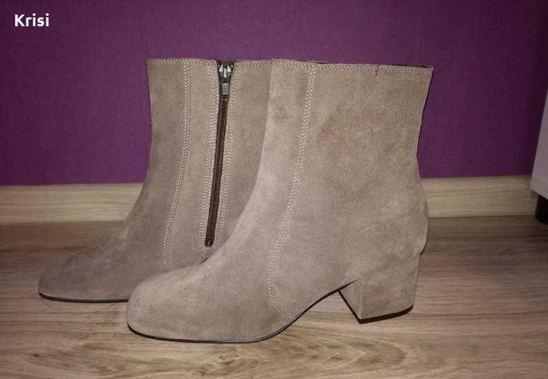 Дамски боти естествен велур