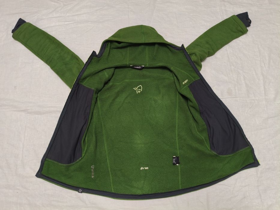 Polar Norrona Narvik Polartec mărime L bărbat gluga fermoar calduros