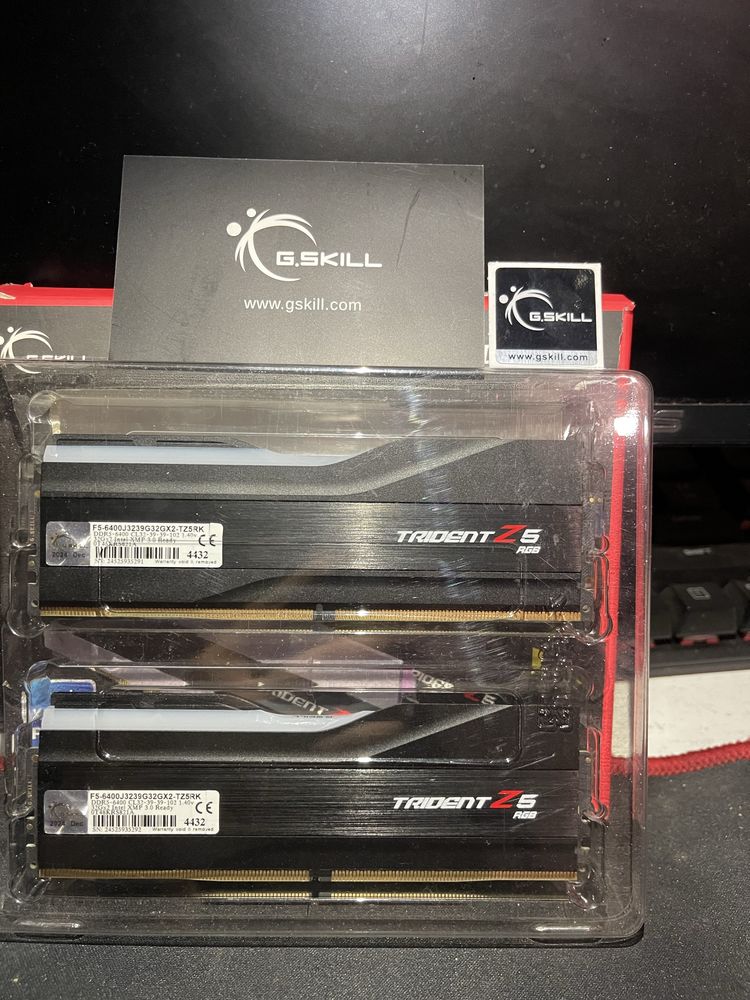 Оперативная память Озу G skill trident Z5 rgb ddr5 6400mhz SL32-39-39