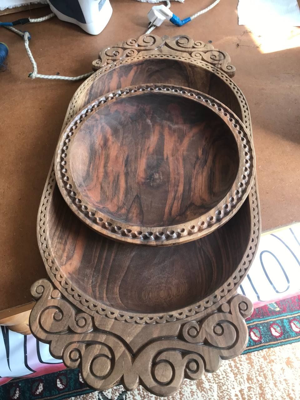 Лаган ёгочтан ишланган