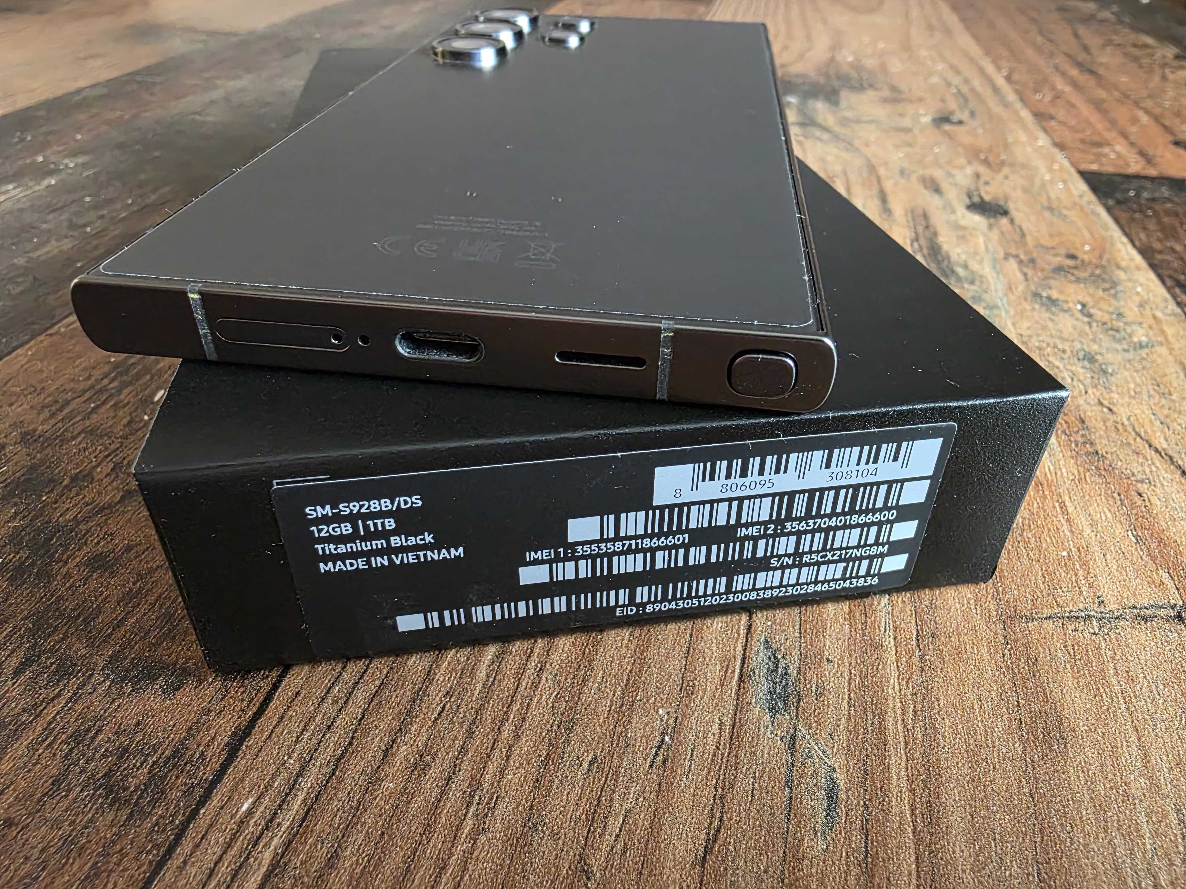 Samsung Galaxy S24 Ultra 1TB Titanium Black + СУПЕР КОМПЛЕКТ, КАТО НОВ