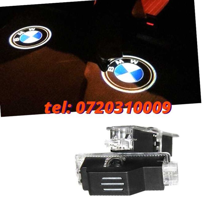 Set 2 Holograme Led Usi Portiera Logo Sigla Bmw E60 E90 F10 320 520 X