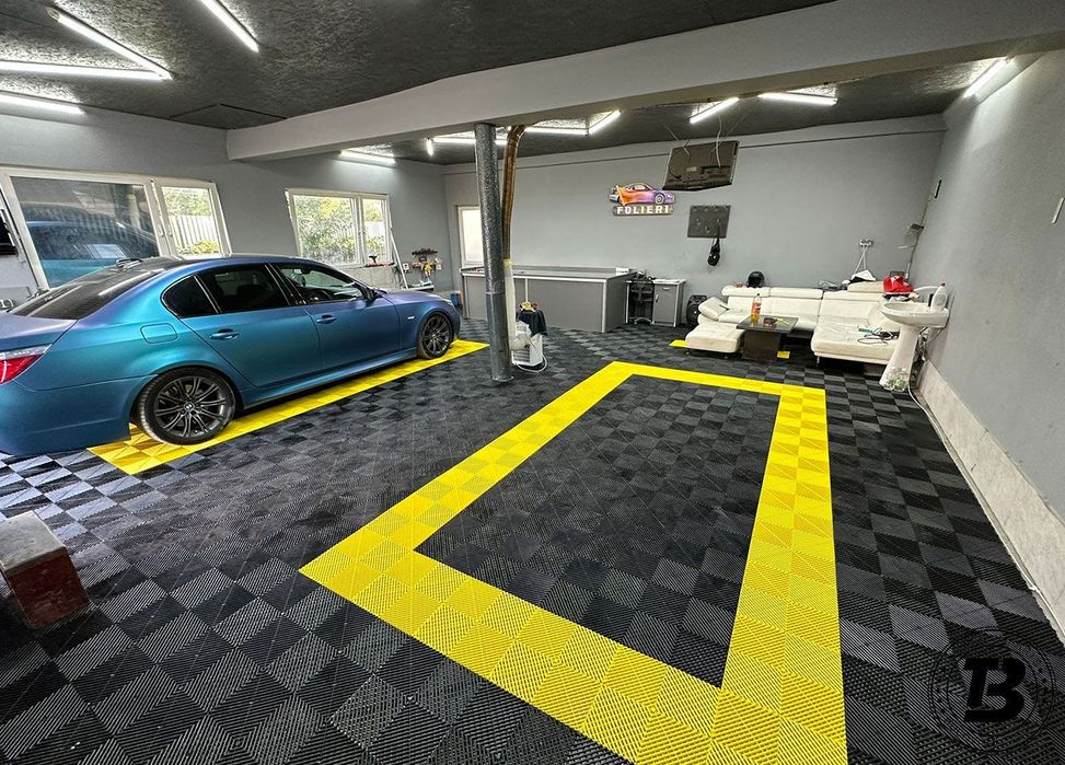 Pardoseala Modulara pentru Garaj si Ateliere Detailing - Galben