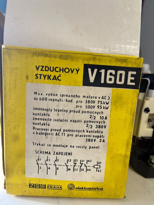 Чешки контактори 160A 220V, щепсели и контакти трифазни 25А