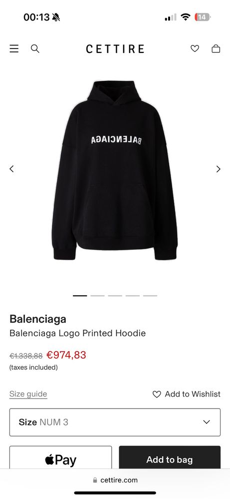 Hoodye Balenciaga 100% original !!!