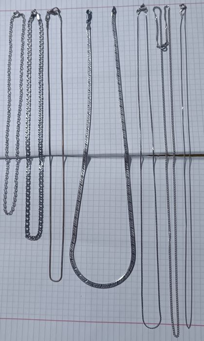 Серебряные цепи 925 проба 7 шт.