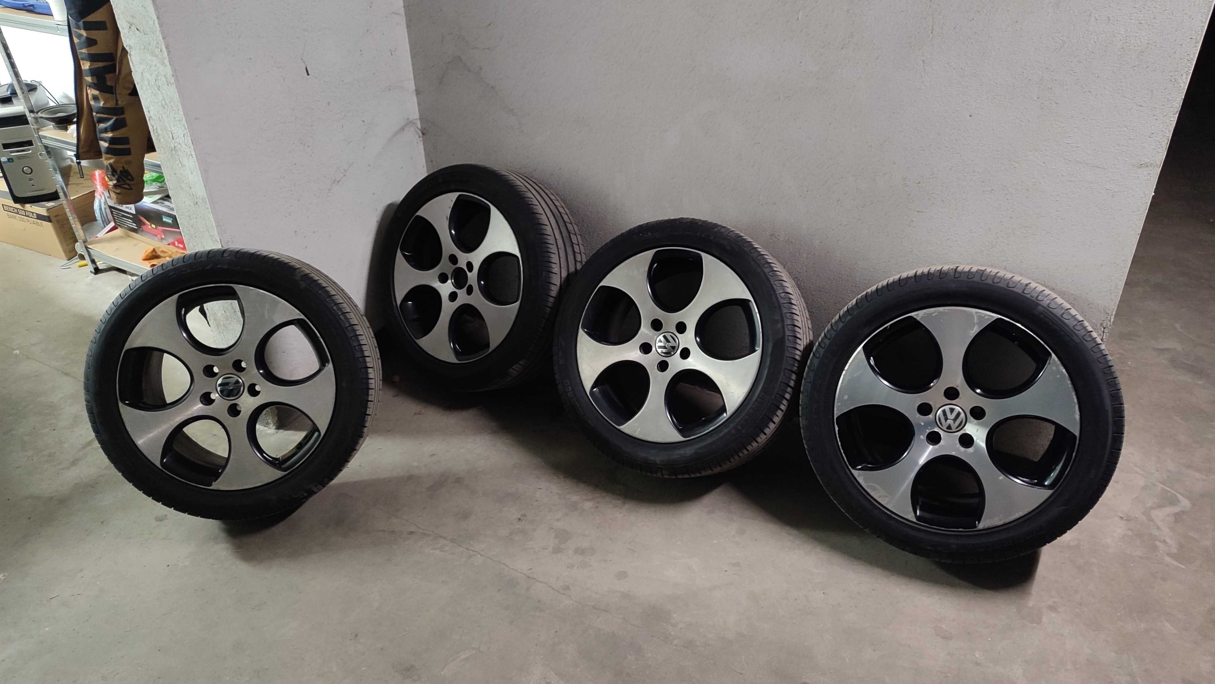 Джанти с гуми VW фолксваген GTI Monza 18" цола 7.5j 5x112 57.1 djanti