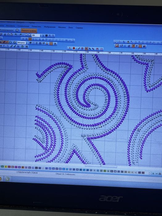 Разработка дизайна вышивки для вышивальных машин