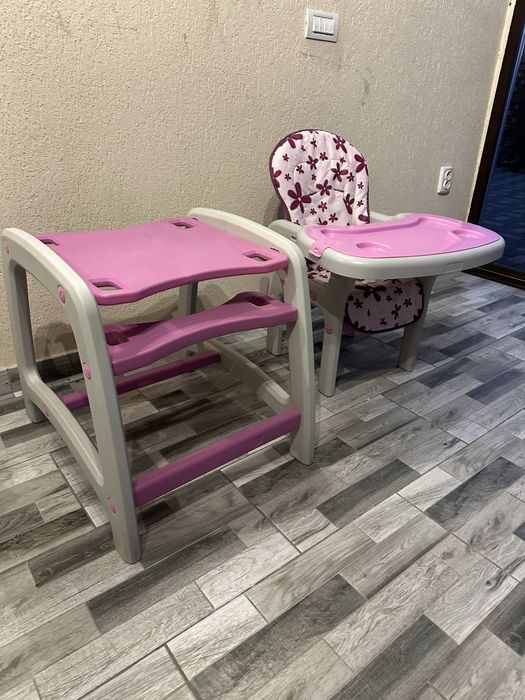 Vand scaun de masa 2 in 1 pentru bebelusi si copii