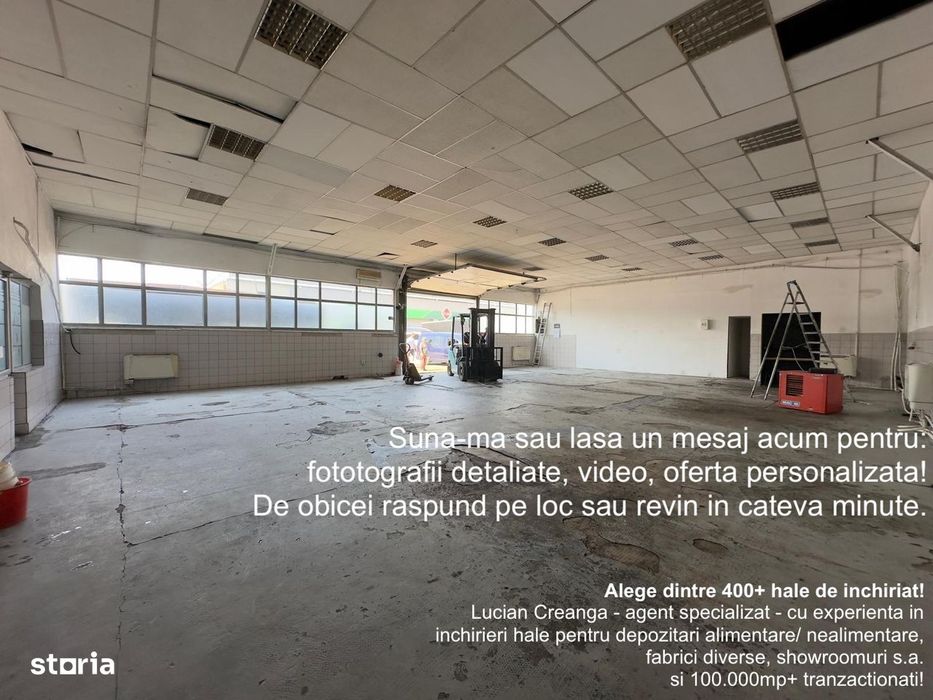 Hala 215mp, zona Lukoil Calea Chisinaului
