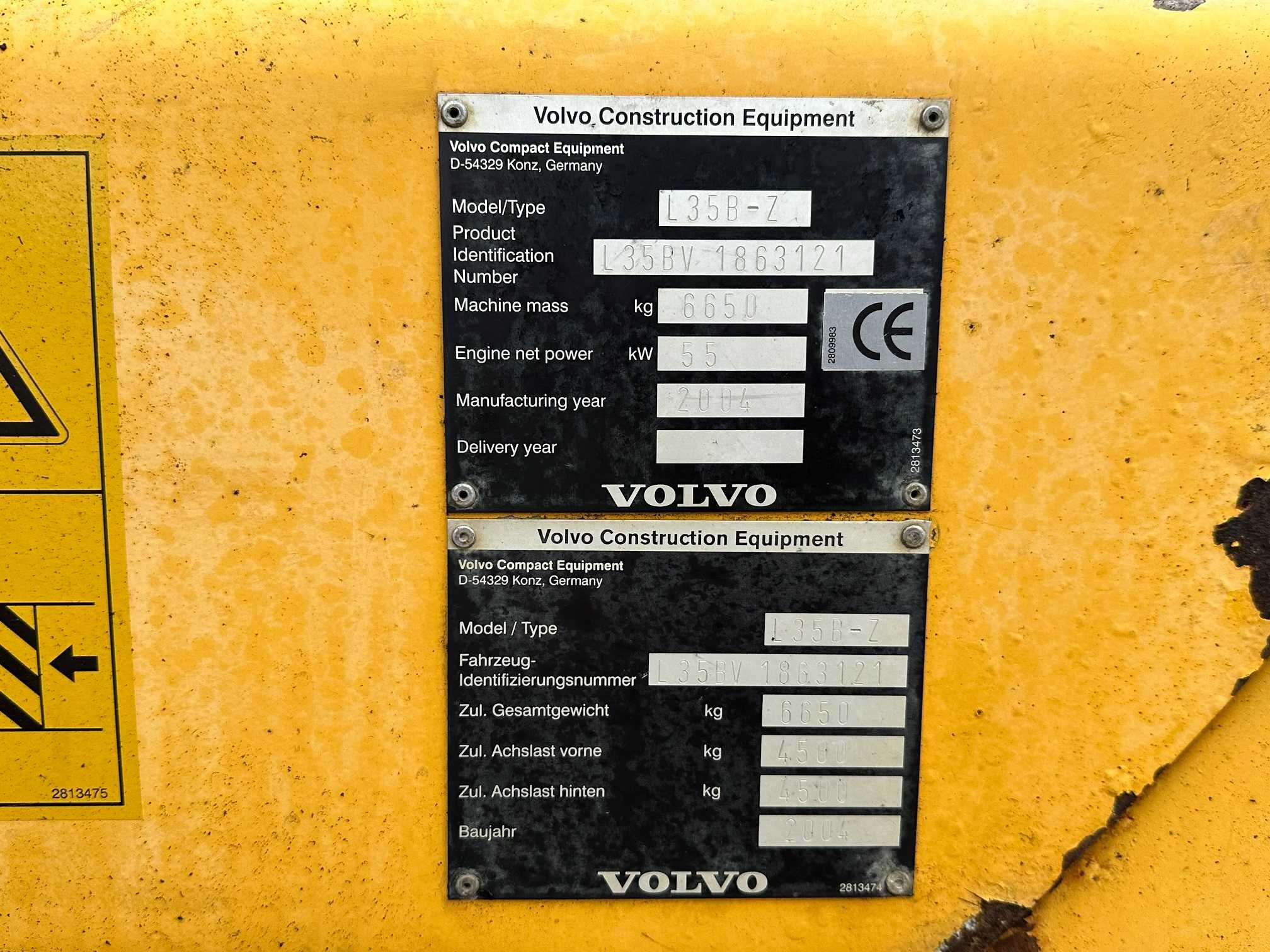 Vola / incarcator frontal Volvo L35B-Z 2004 accept variante !!!