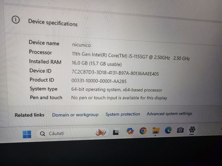 Leptop msi cpu i5  16gb ram