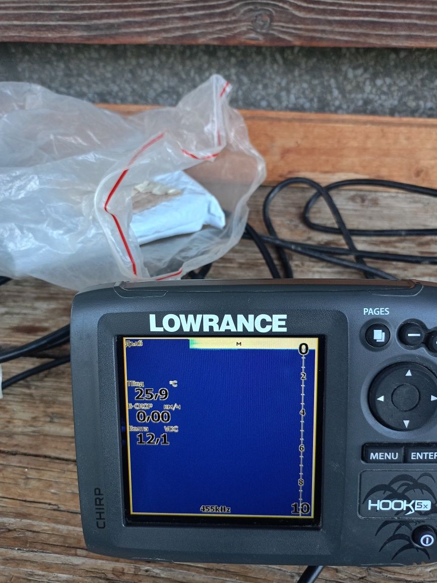 Сонар  Lowrance hook 5 chirp!