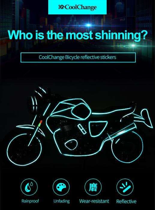 Banda autocolanta reflectorizanta pentru bicicleta trotineta rola 8m