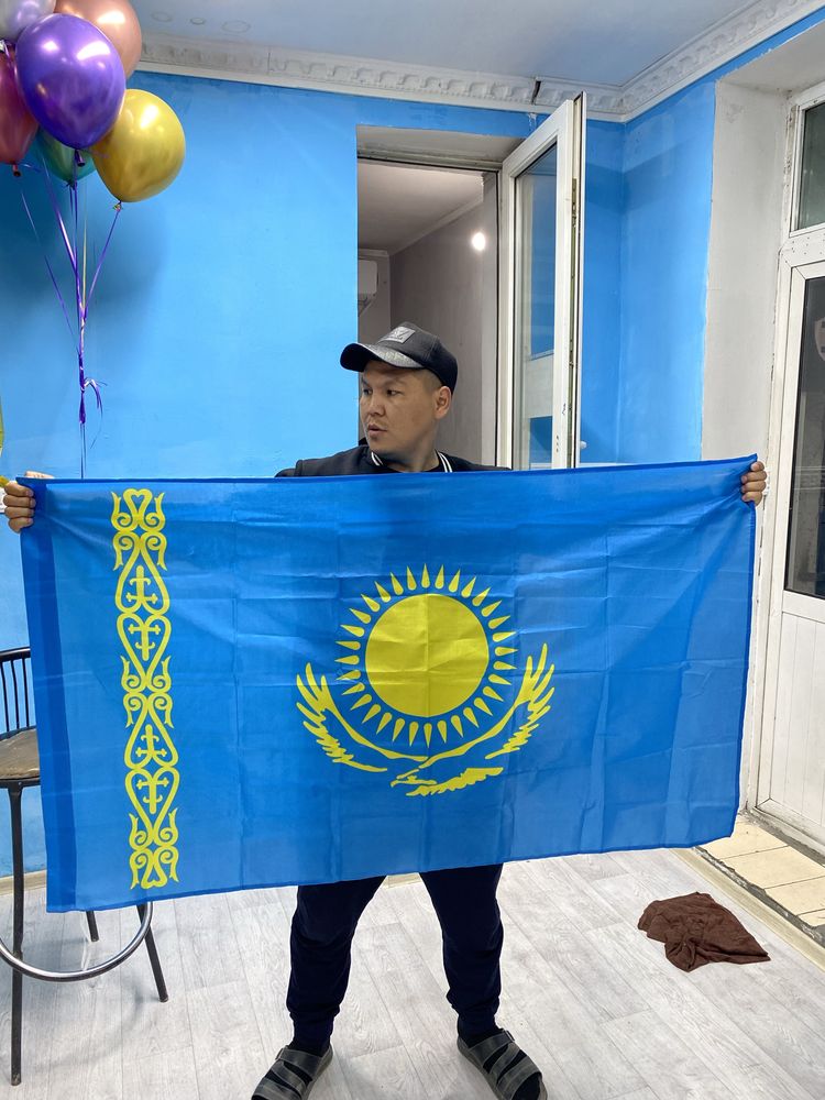 Флаг Казакстан 90х150