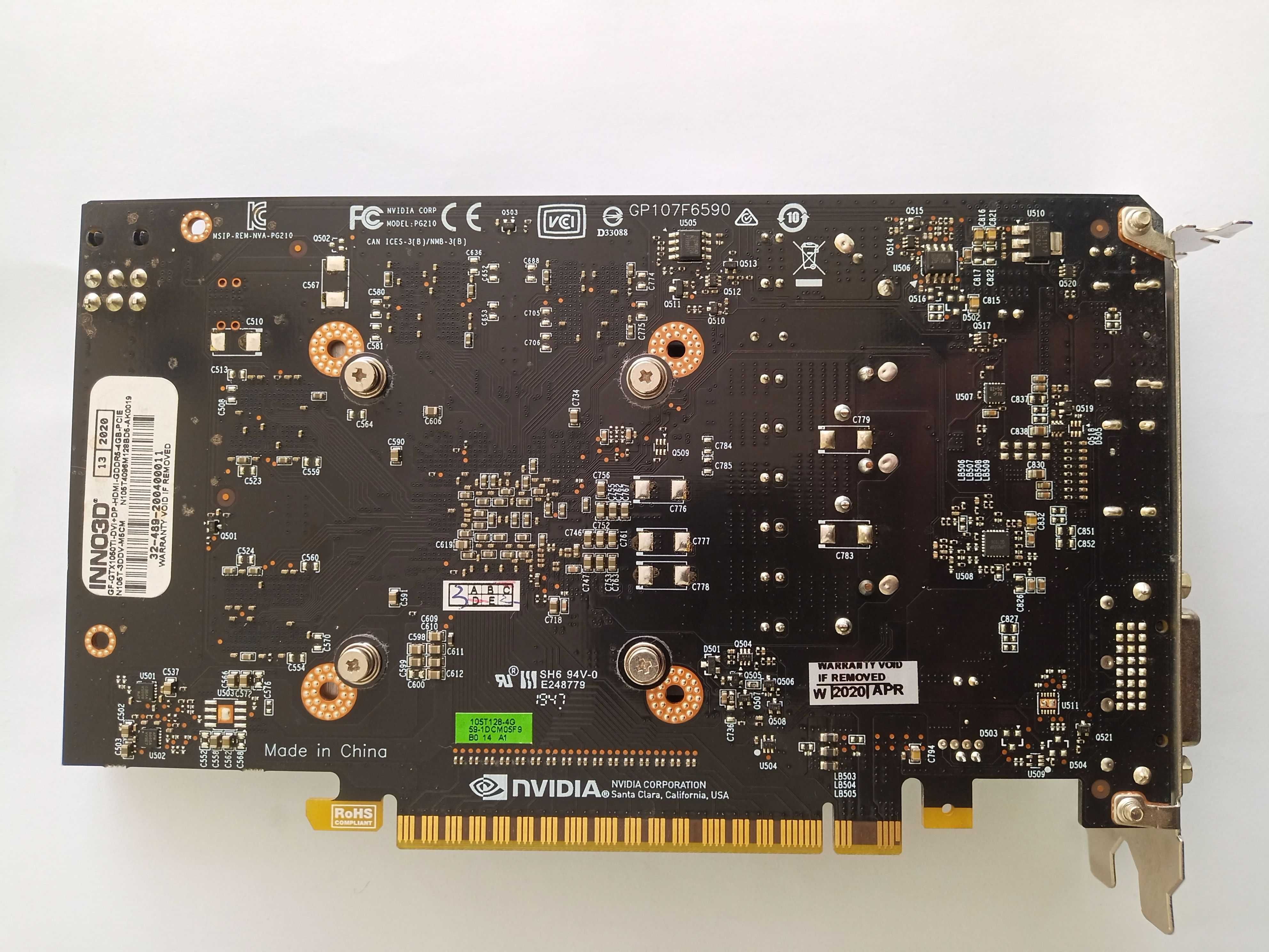 Процесор AMD Ryzen 5 и Видеокарта Inno 3D GeForce GTX 1050 Ti Twin X2