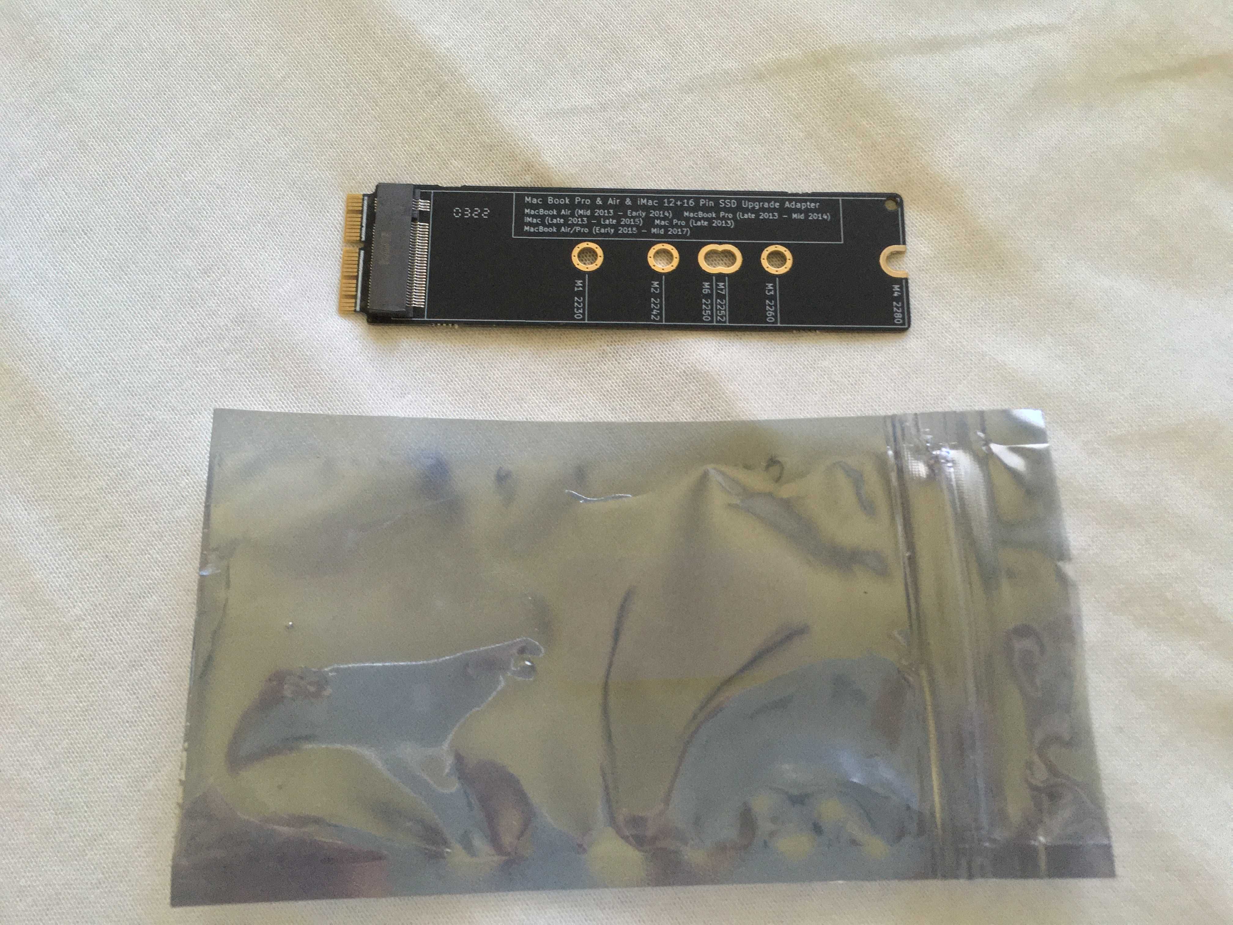 adaptor ssd m.2 nvme pcie pt macbook pro, air, imac, nou