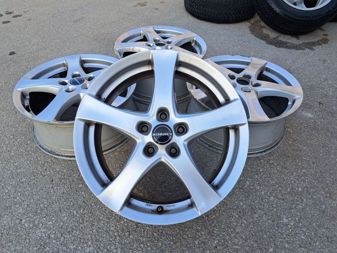 5x112/17 с гуми Borbet VW Audi Skoda Mercedes 5х112/17 Мерцедес Ауди Ш