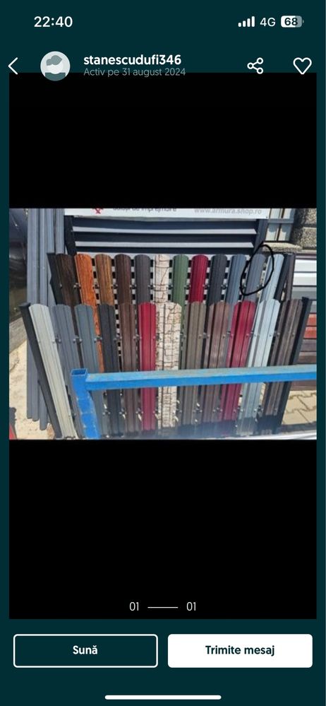 Tabla cutata colorata
