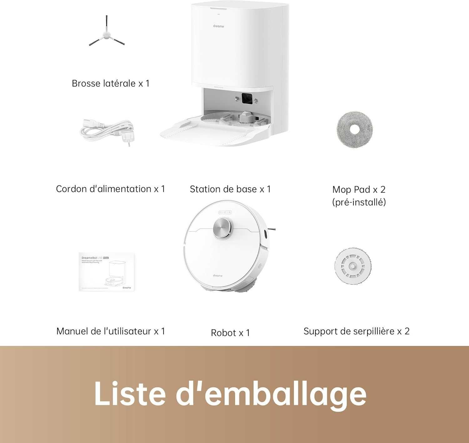 Прахосмукачка робот Dreame L10 Prime с Mop Self-Clean + Drying 4000Pa