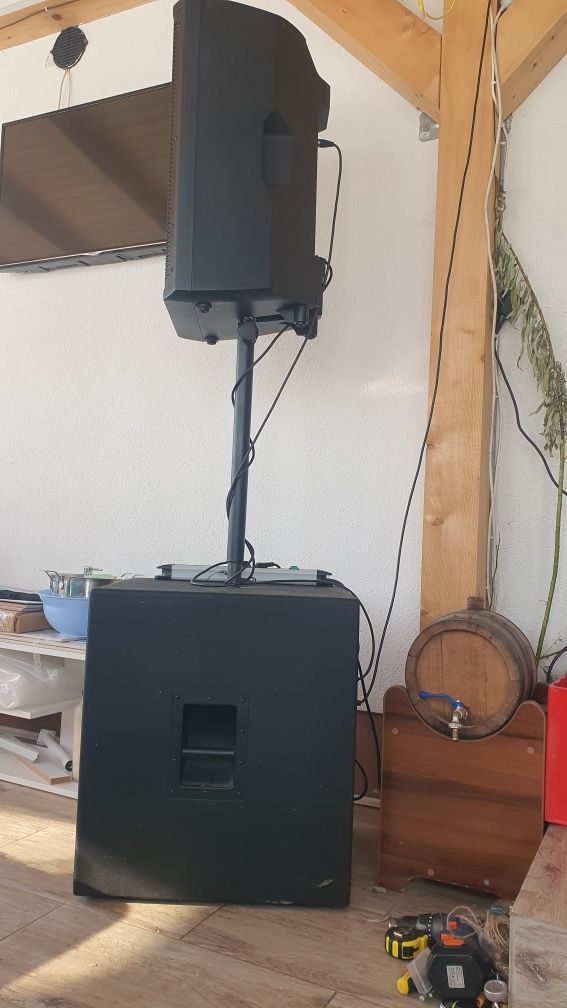 Boxe Peavey dm 115 dark metter ,  Peavey Subwoofer dm 118 , boxă fento