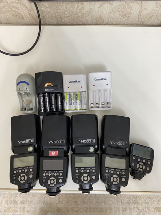 Вспышки yongnuo 560 lll, синхронизатор yn560-tx ll