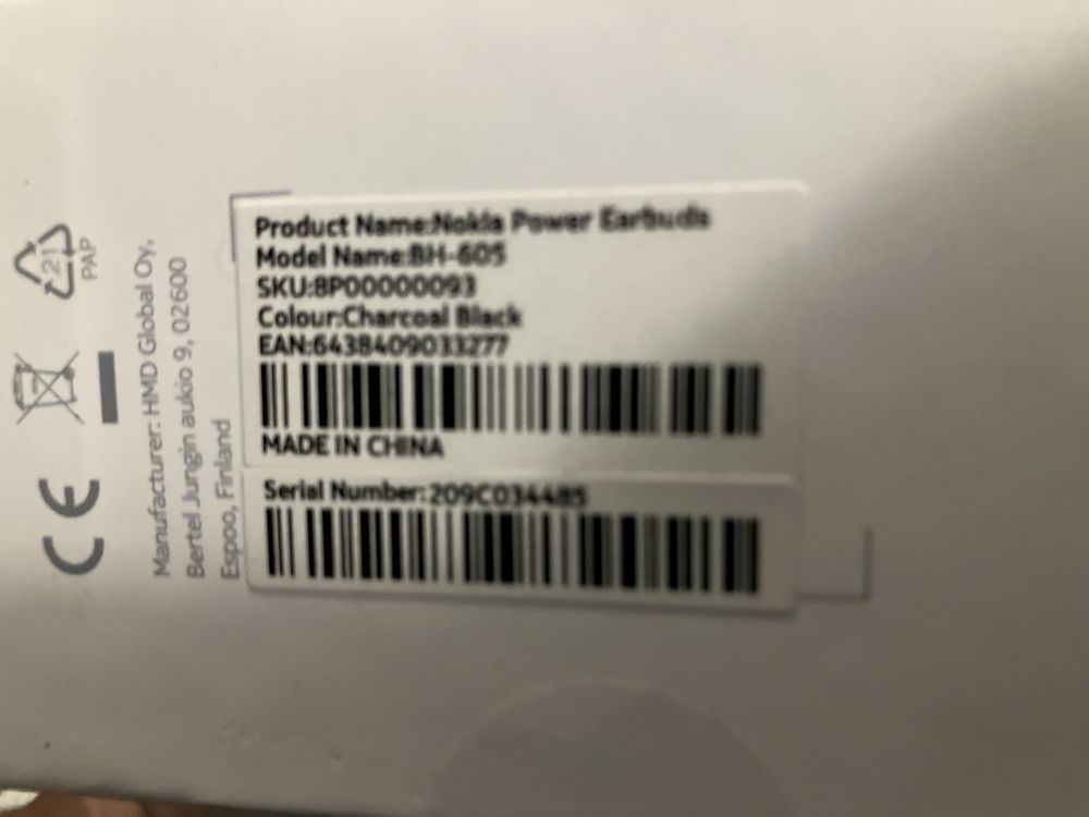 Nokia Power Earbuds Чисто нови/Неотваряни/Запечатани