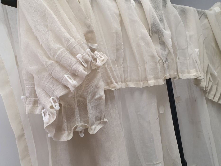 Перде от изкуствен лен, ушито, 170х210 см