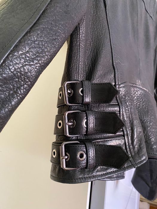 Geaca biker piele naturală