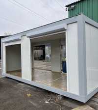 Container 6x2.40m cu jaluzele modular fast-food