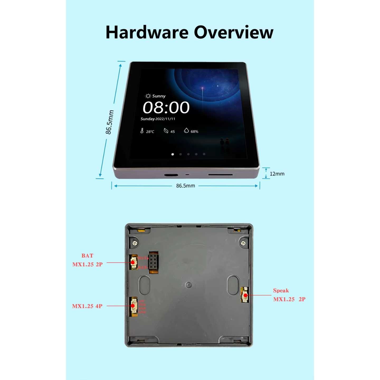 Modul ESP32-S3, Display Touch 4.0'' Capacitiv, WiFi si Ble, Control
