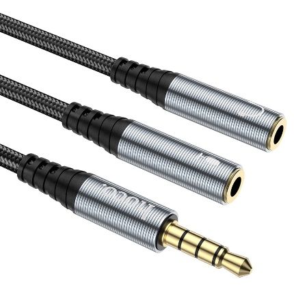 Аудио адаптер, переходник, Aux 3.5 mm переходник для наушников