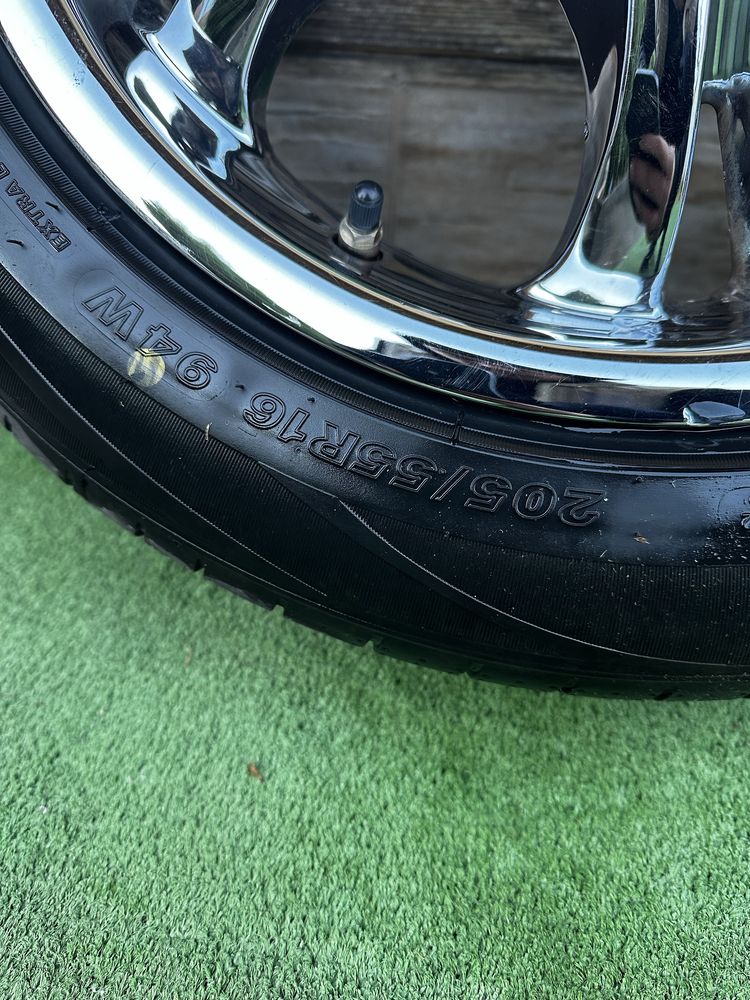 Джанти Autec 16 цола хром, 5x110 J7,5  с гуми 205/55 R16