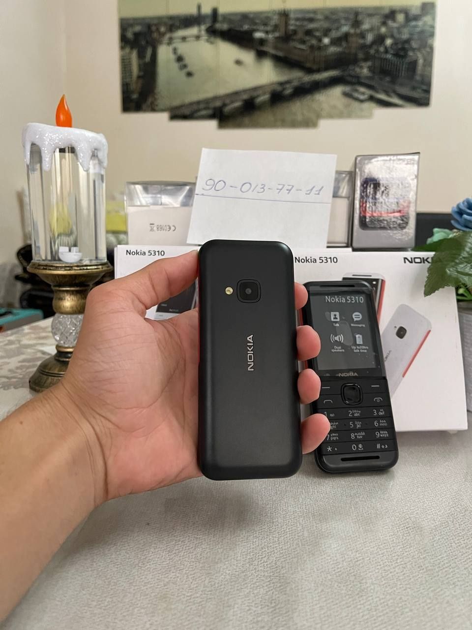 Yangi tugmali telefon Nokia 5310 – Musiqa uchun, 2 SIM, internetsiz