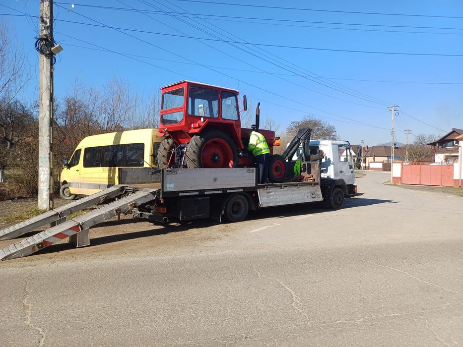 Închiriere Autocamion 12t cu Macara 3.5t + Autoplatformă | Transport