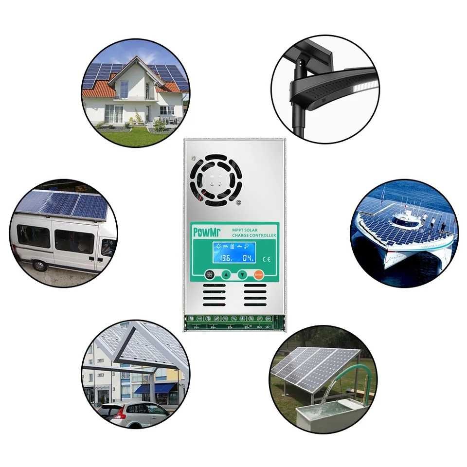 MPPT соларен контролер 60А 12V 24V 48V  +30% високклас  регулатор мппт