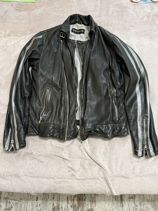 Мъжко кожено яке естесвена кожа размер L (50).  Freaky Hation