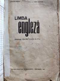 Carte veche 1967 Limba Engleza manual clasa a VI-a Leon Levitchi