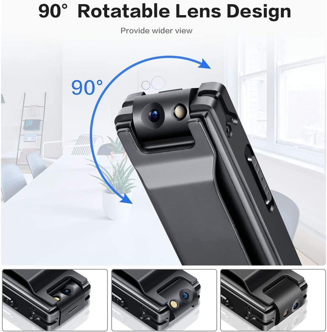 Боди камера Mini bodi kamera Диктофон 7 соат видео олади Full HD 1080p