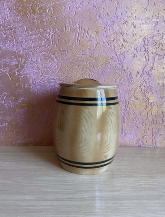 Бочонок керамический с крышкой 8,5 литров бочка для засолки