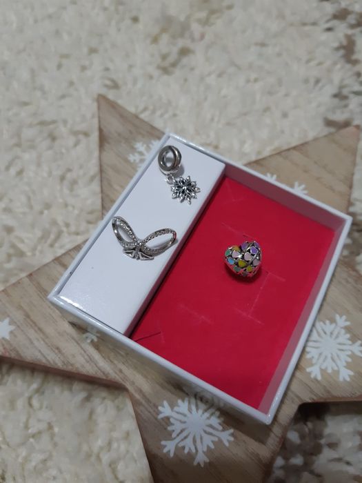 Charm, talisman, pandativ din argint tip Pandora