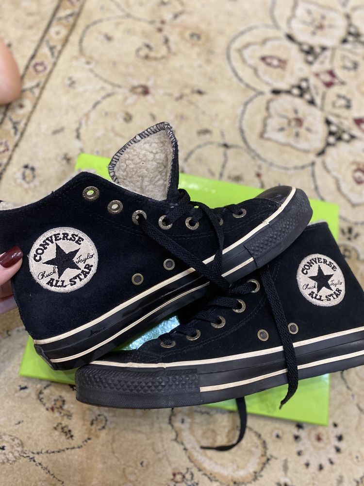 Продам утепленные высокие кеды Converse All star ORIGINAL